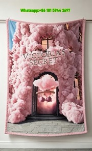 Victoria's Secret 2012 NYC Fashion Show Rhinestone Wings Flannel Fleece Throw Blanket V143